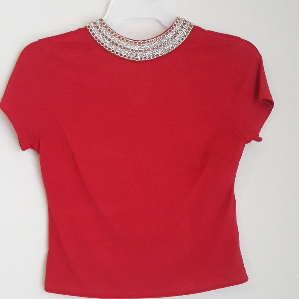Red Silk Shirt